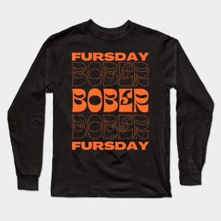 Bober Thursday | Fursday | Bóbr | Polish Beaver | Meme from Poland | Slav | Slavic Long Sleeve T-Shirt